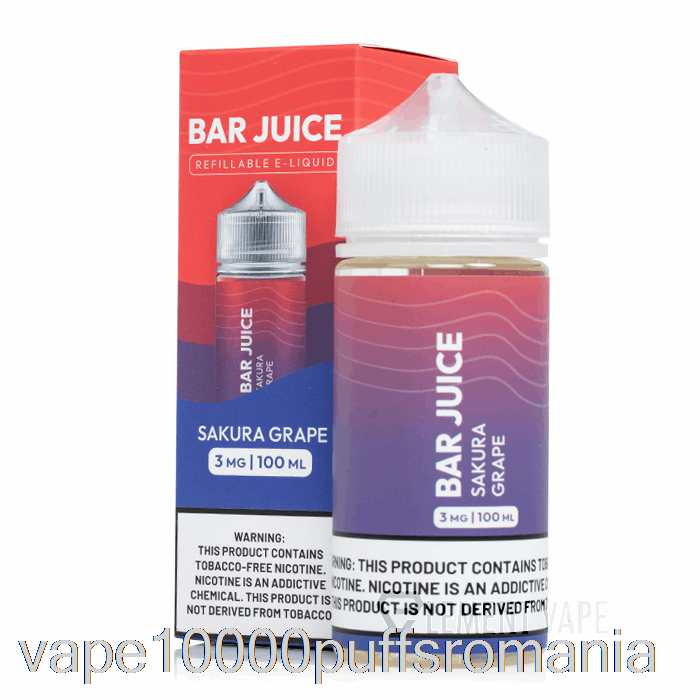 Vape Romania Struguri Sakura - Baton De Suc - 100ml 3mg